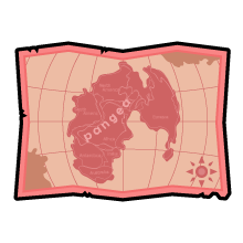 パンゲアの地図